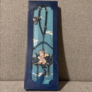 SKULLPANDA Blue Enamel Character Pendant with Tassel